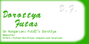 dorottya futas business card